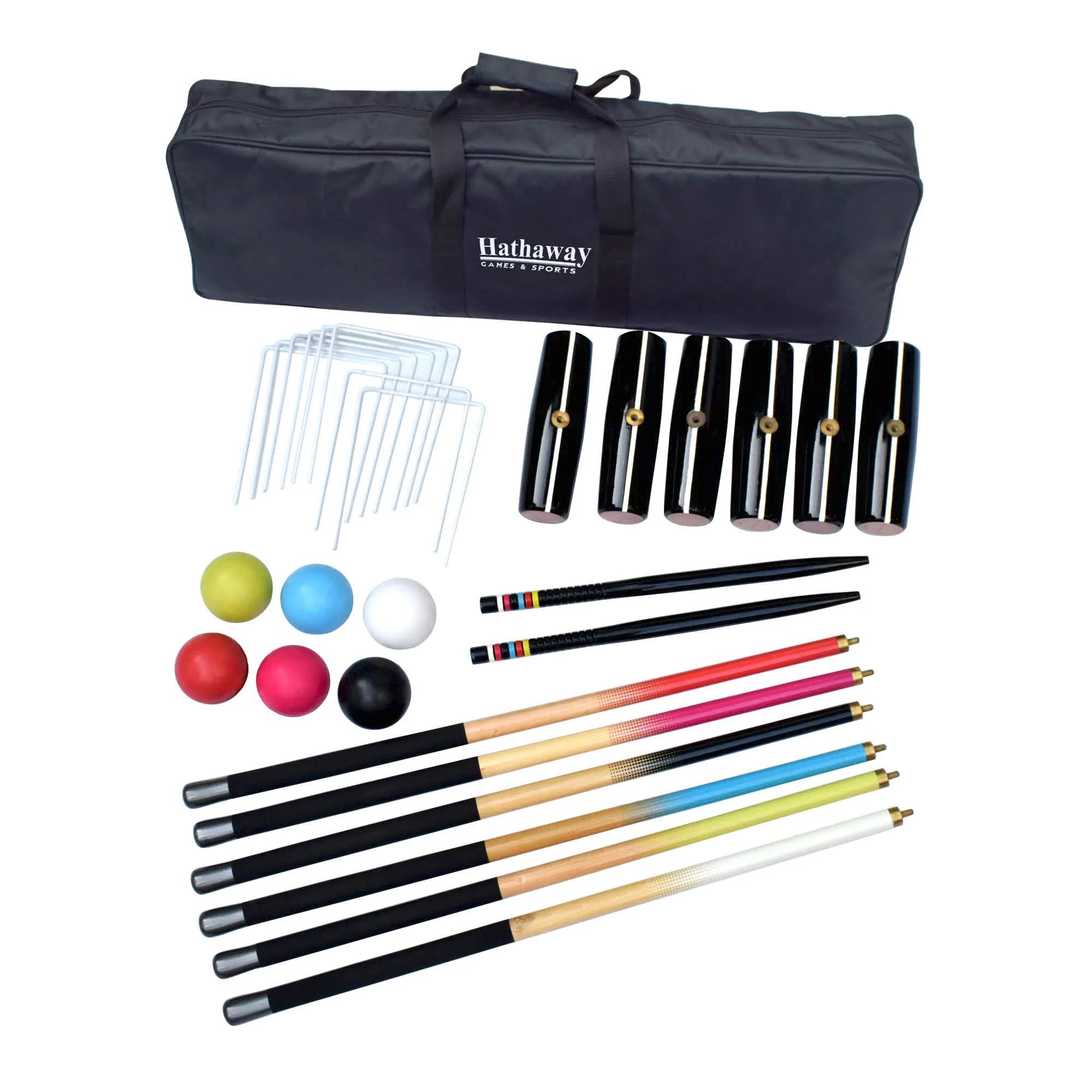 Deluxe 6-Player Croquet Set